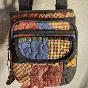 Donna Sharp Mini Quilted Patchwork Crossbody Purse Bag